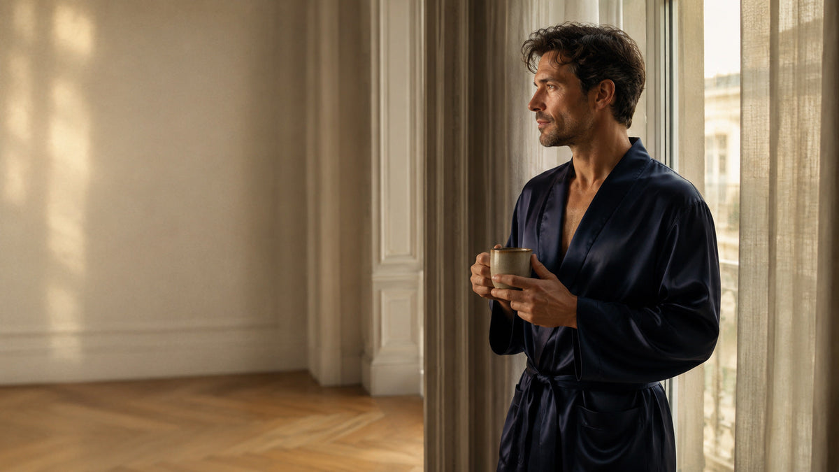 The Morning Ritual: How a Silk Robe Reframes the Way Your Day Begins