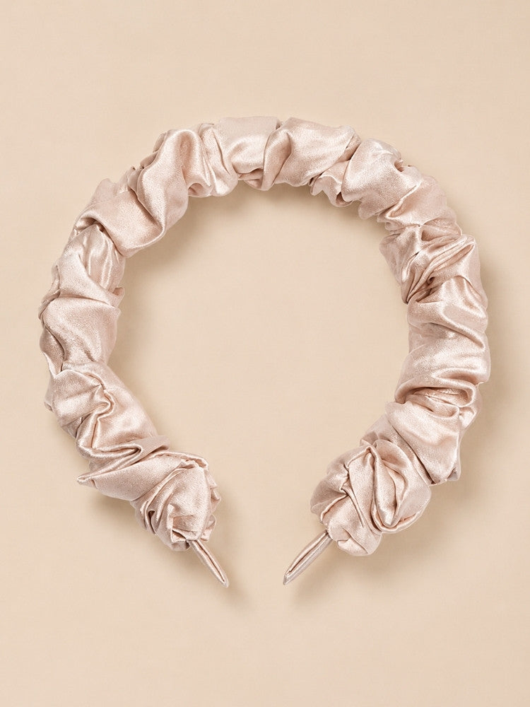 Ava - Ruffled Silk Headband