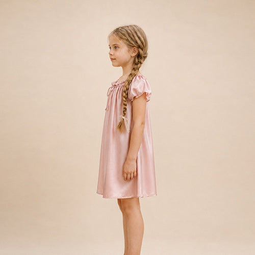 Amelia - Kids Silk Doll Dress | The Silk Avenue