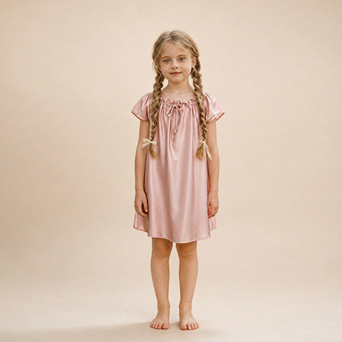 Amelia - Kids Silk Doll Dress | The Silk Avenue
