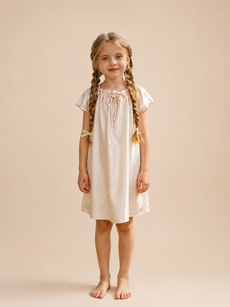 Amelia - Kids Silk Doll Dress | The Silk Avenue
