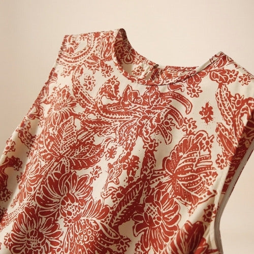 Amirelle - Paisley Print Sleeveless Silk Dress | The Silk Avenue