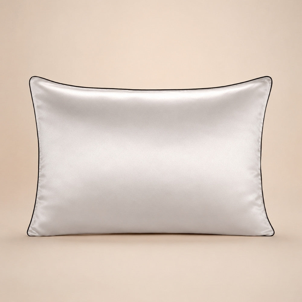 August - Zipper Silk Pillowcase | The Silk Avenue