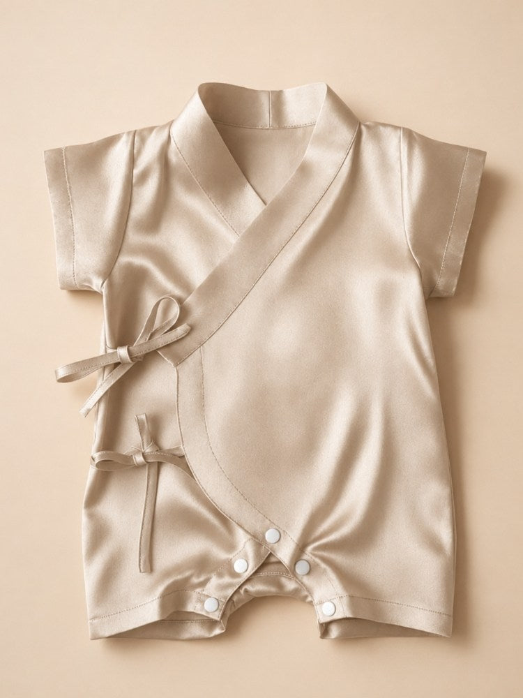 Avery - Silk Baby Crawl Suit | The Silk Avenue