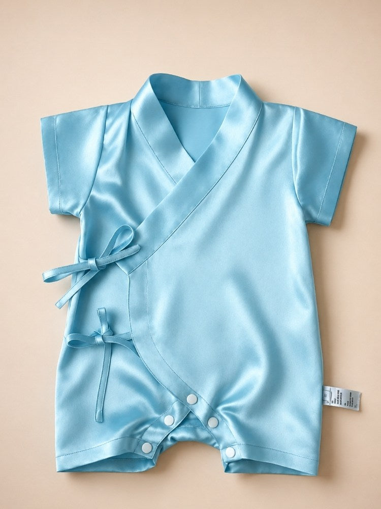 Avery - Silk Baby Crawl Suit | The Silk Avenue