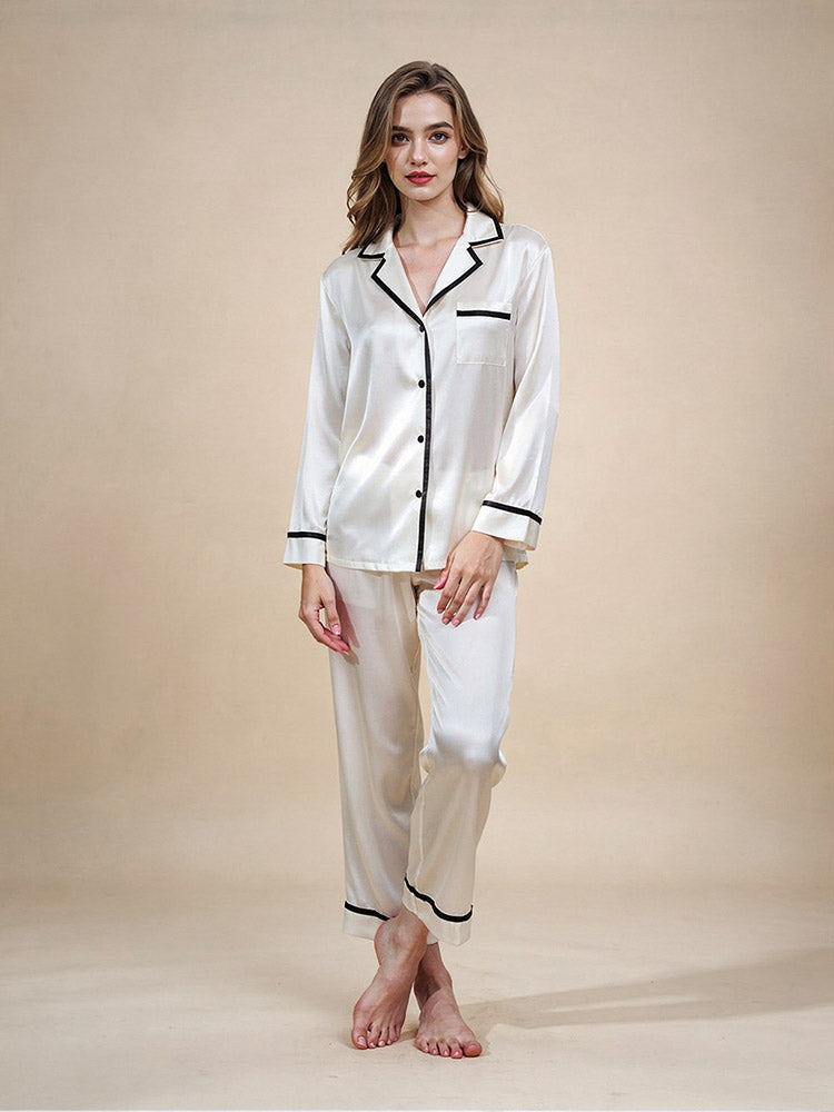 Faralyn Silk Pajama Set | The Silk Avenue