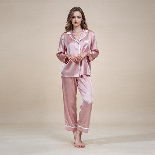Faralyn Silk Pajama Set | The Silk Avenue