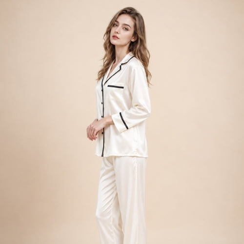 Faralyn Silk Pajama Set | The Silk Avenue