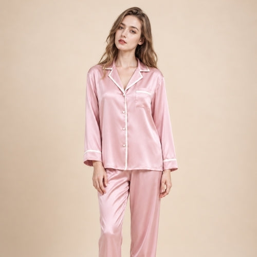 Faralyn Silk Pajama Set | The Silk Avenue