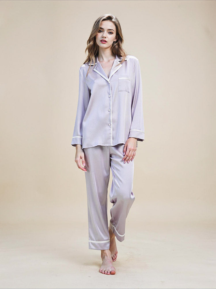 Faralyn Silk Pajama Set | The Silk Avenue