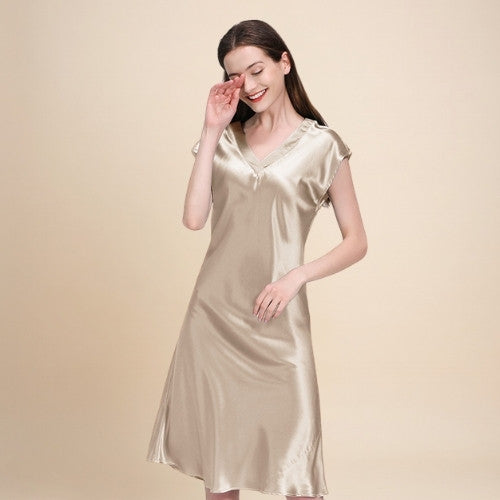 Florene - Silk Long Nightgown | The Silk Avenue