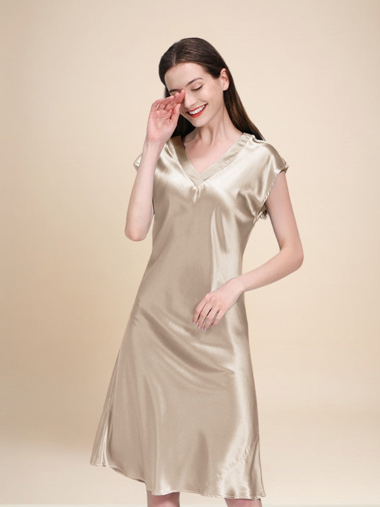 Florene - Silk Long Nightgown | The Silk Avenue