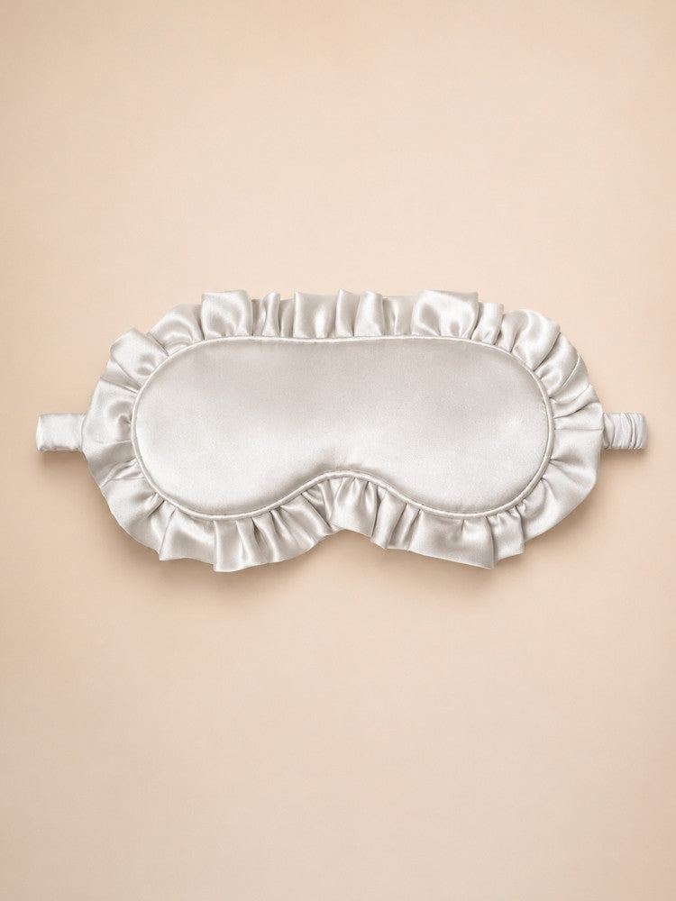 Hayden - Ruffled Silk Sleep Mask | The Silk Avenue