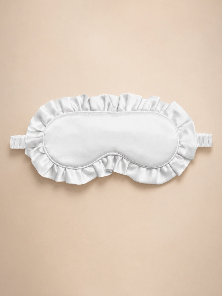 Hayden - Ruffled Silk Sleep Mask | The Silk Avenue