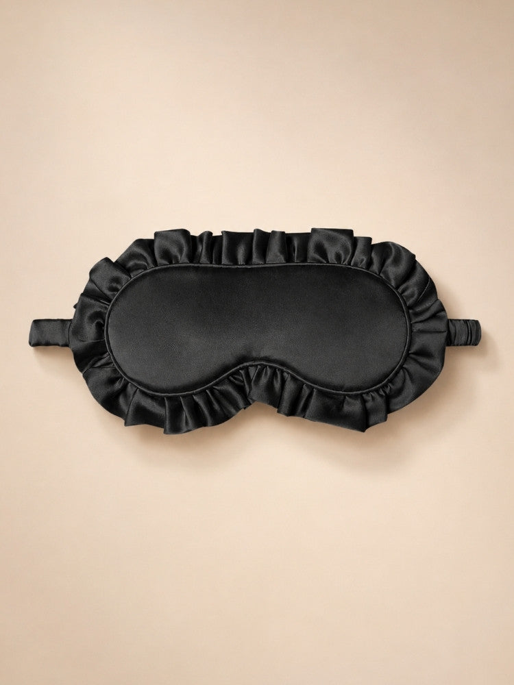 Hayden - Ruffled Silk Sleep Mask | The Silk Avenue