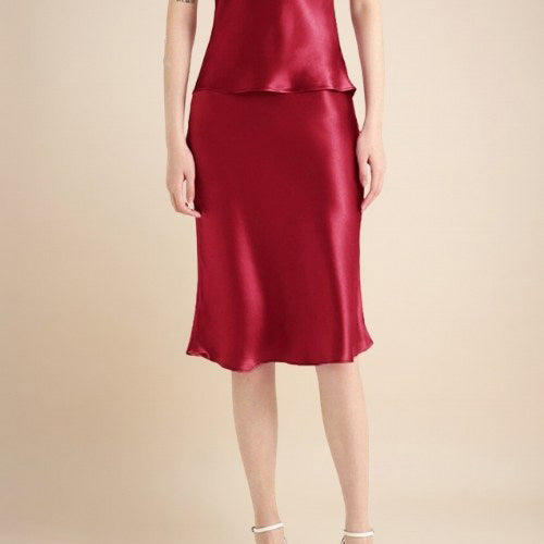 Keiralen Pure Silk Skirt | The Silk Avenue