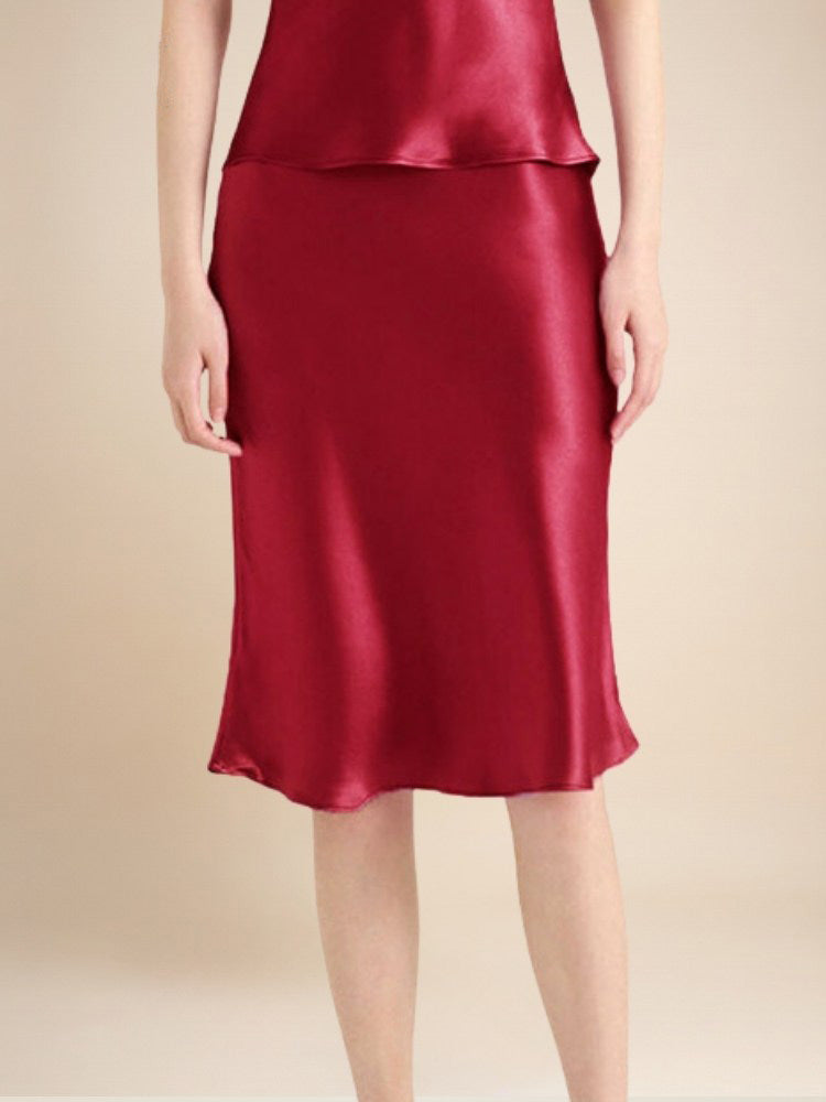 Keiralen Pure Silk Skirt | The Silk Avenue
