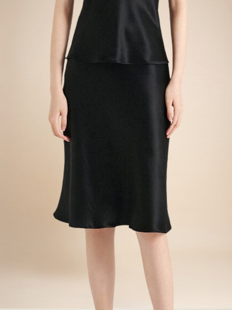 Keiralen Pure Silk Skirt | The Silk Avenue