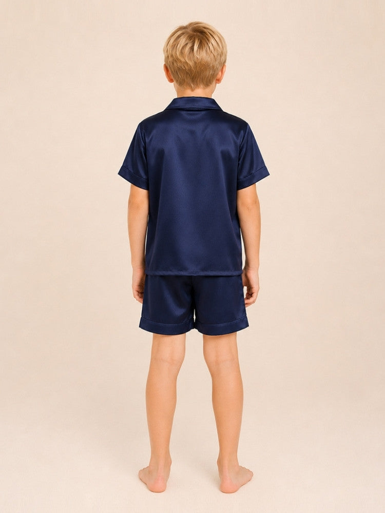 Kilian - Kids Short Silk Pajama Set | The Silk Avenue