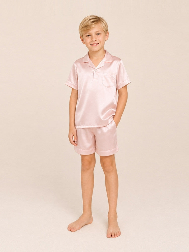 Kilian - Kids Short Silk Pajama Set | The Silk Avenue