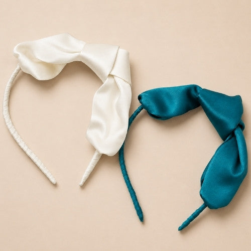 Launira - Bow Silk Headband | The Silk Avenue