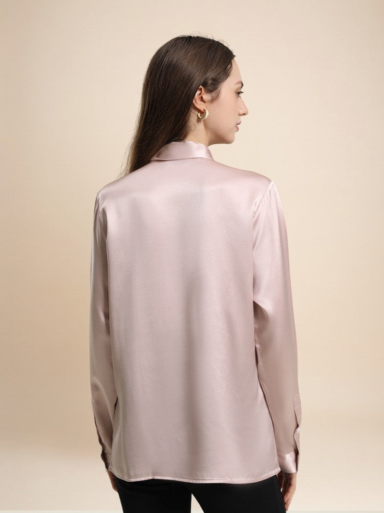 Lily – Bow-Tie Silk Blouse | The Silk Avenue
