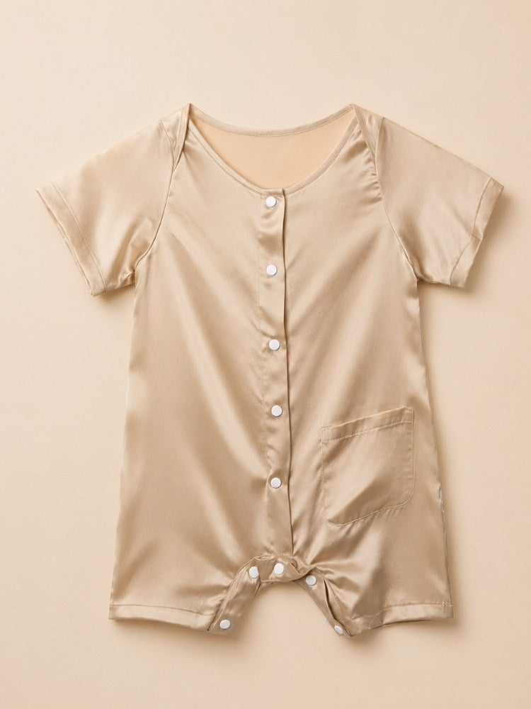 Mason - Silk Baby Crawl Suit | The Silk Avenue