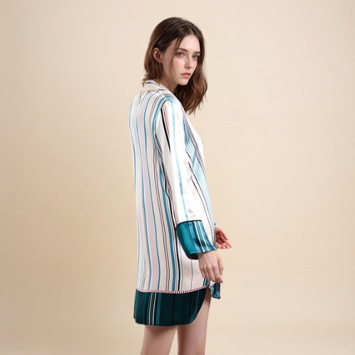 Olyssia - Printed Silk Shirt Dress | The Silk Avenue