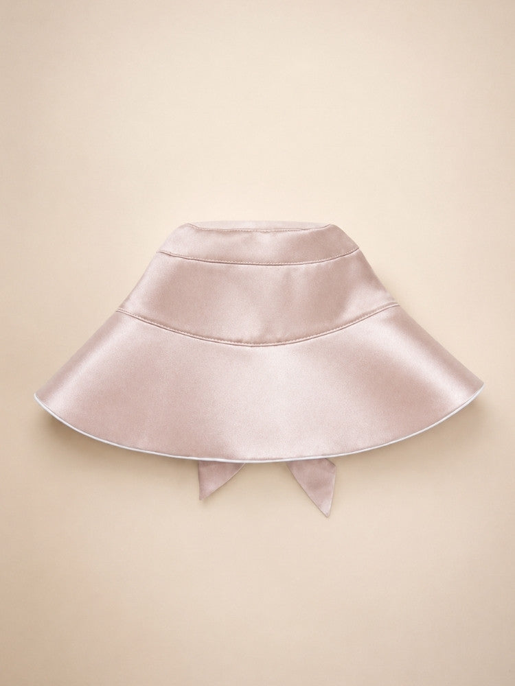 Oravina - Wide-Brim Silk Sun Hat | The Silk Avenue