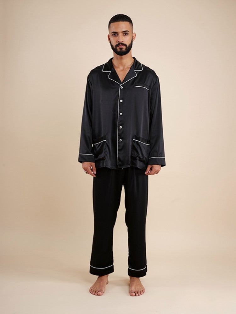 Orian - Classic Silk Pajama Set | The Silk Avenue