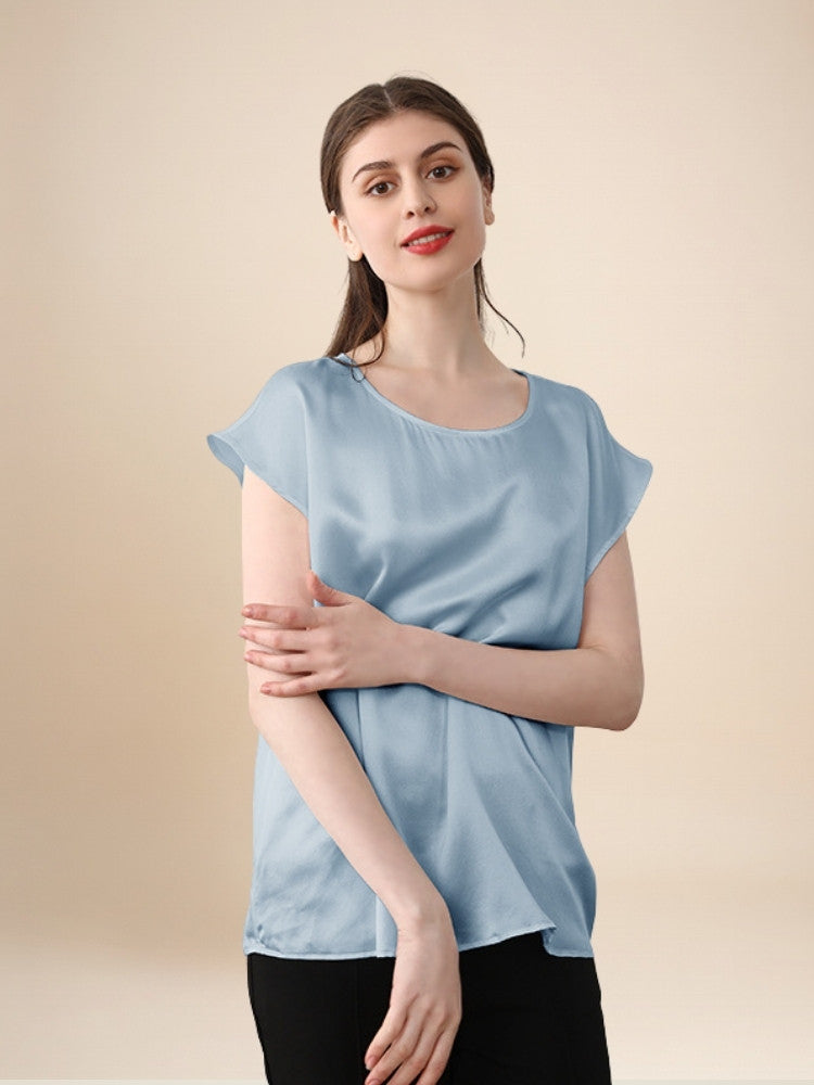 Penelope – Cap Sleeve Silk Top