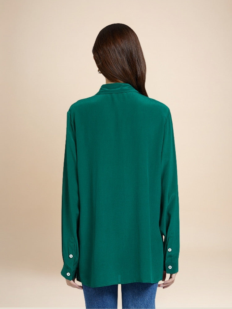 Vivienne – Long Sleeve Silk Blouse | The Silk Avenue