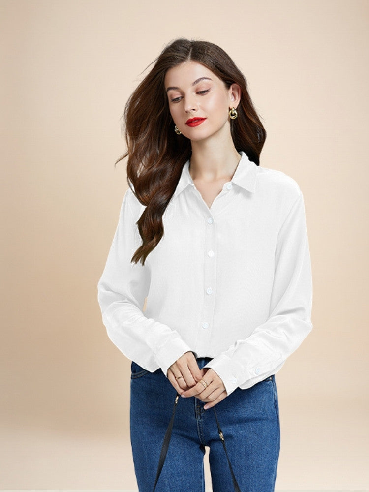Vivienne – Long Sleeve Silk Blouse | The Silk Avenue
