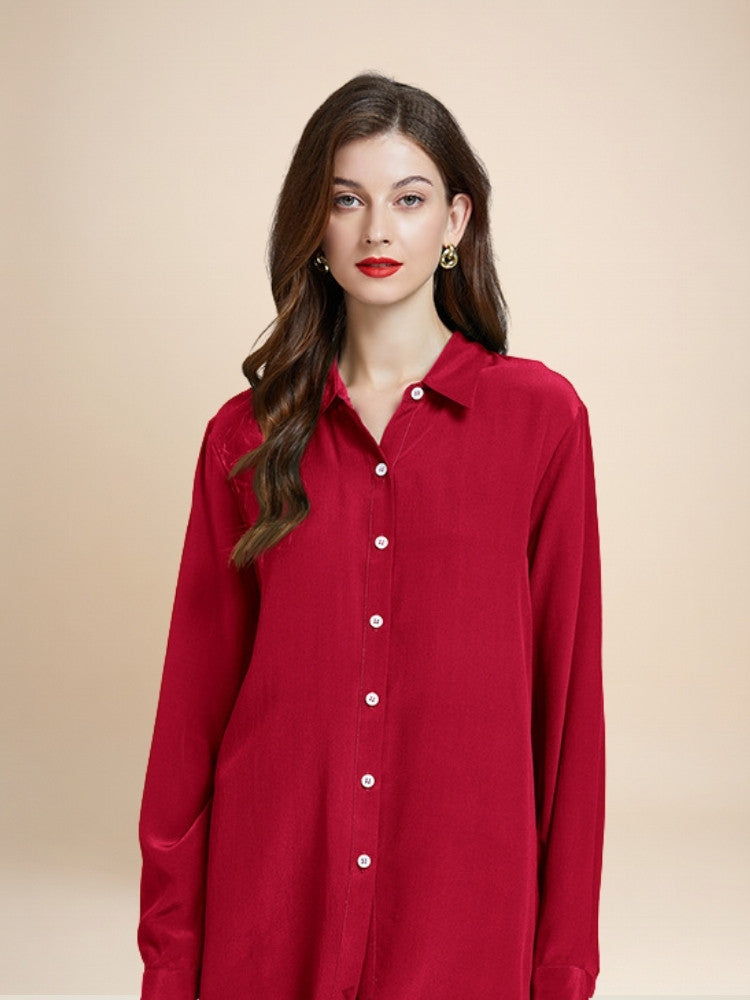 Vivienne – Long Sleeve Silk Blouse | The Silk Avenue