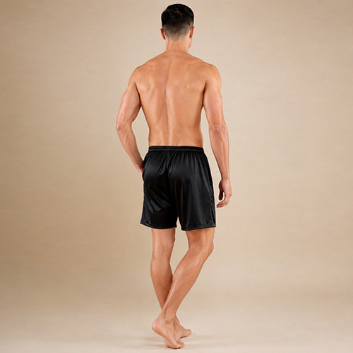 Soren - Black Silk Shorts | The Silk Avenue