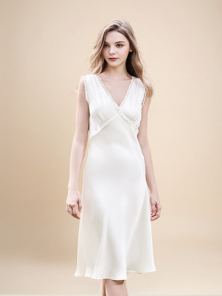 Uvirel - Silk Lace Nightgown | The Silk Avenue