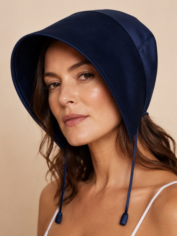 Vaessia - Wide-Brim Silk Sun Hat | The Silk Avenue