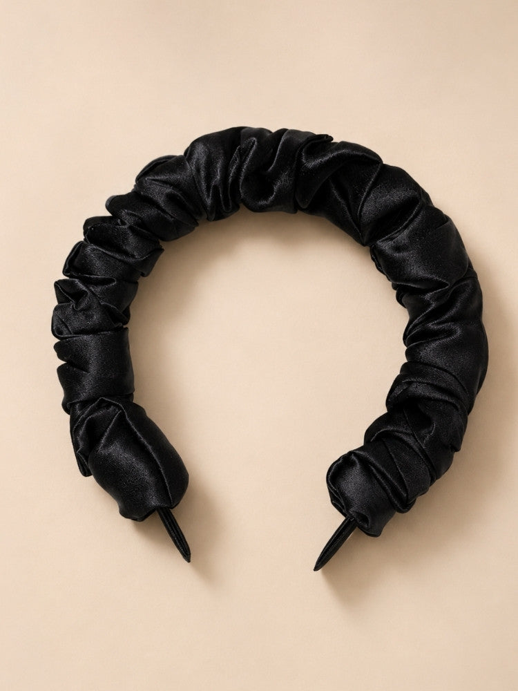 Ava - Ruffled Silk Headband