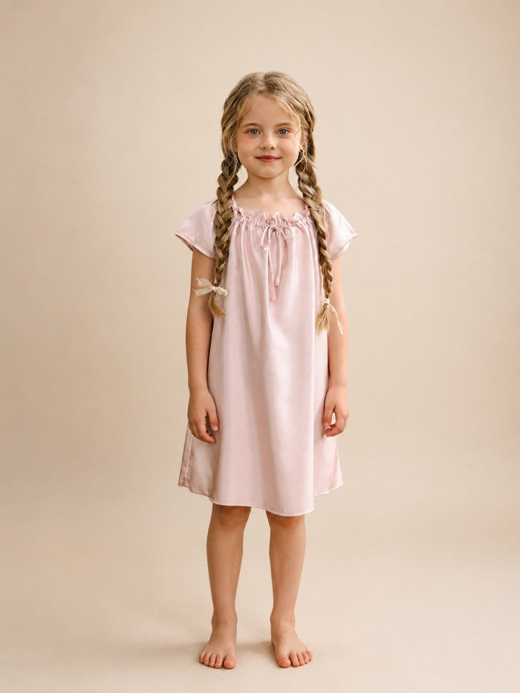 Amelia - Kids Silk Doll Dress | The Silk Avenue