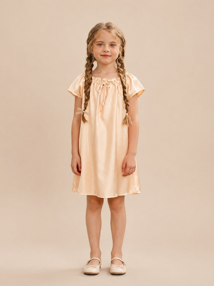 Amelia - Kids Silk Doll Dress | The Silk Avenue