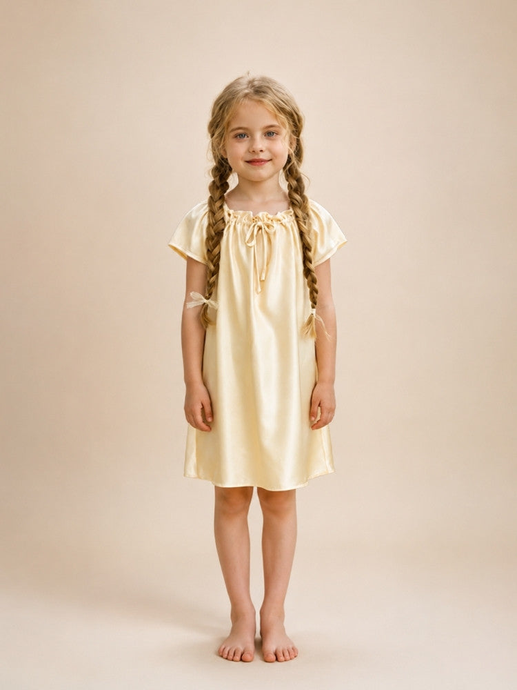 Amelia - Kids Silk Doll Dress | The Silk Avenue