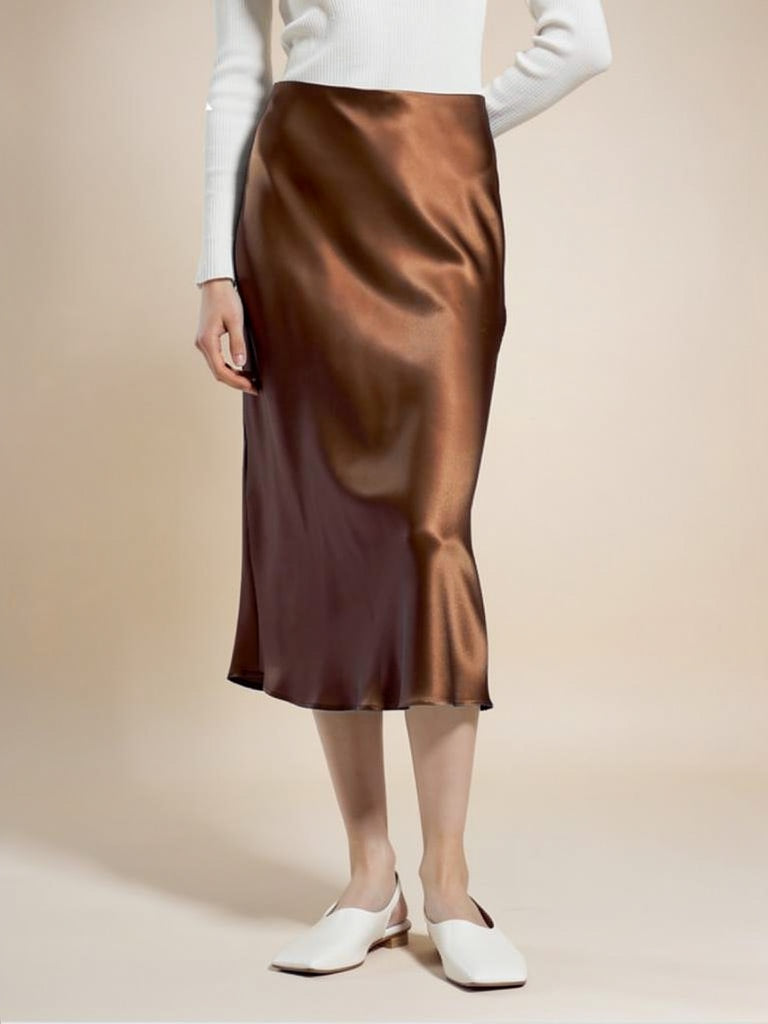 Audenya Pure Silk Skirt | The Silk Avenue