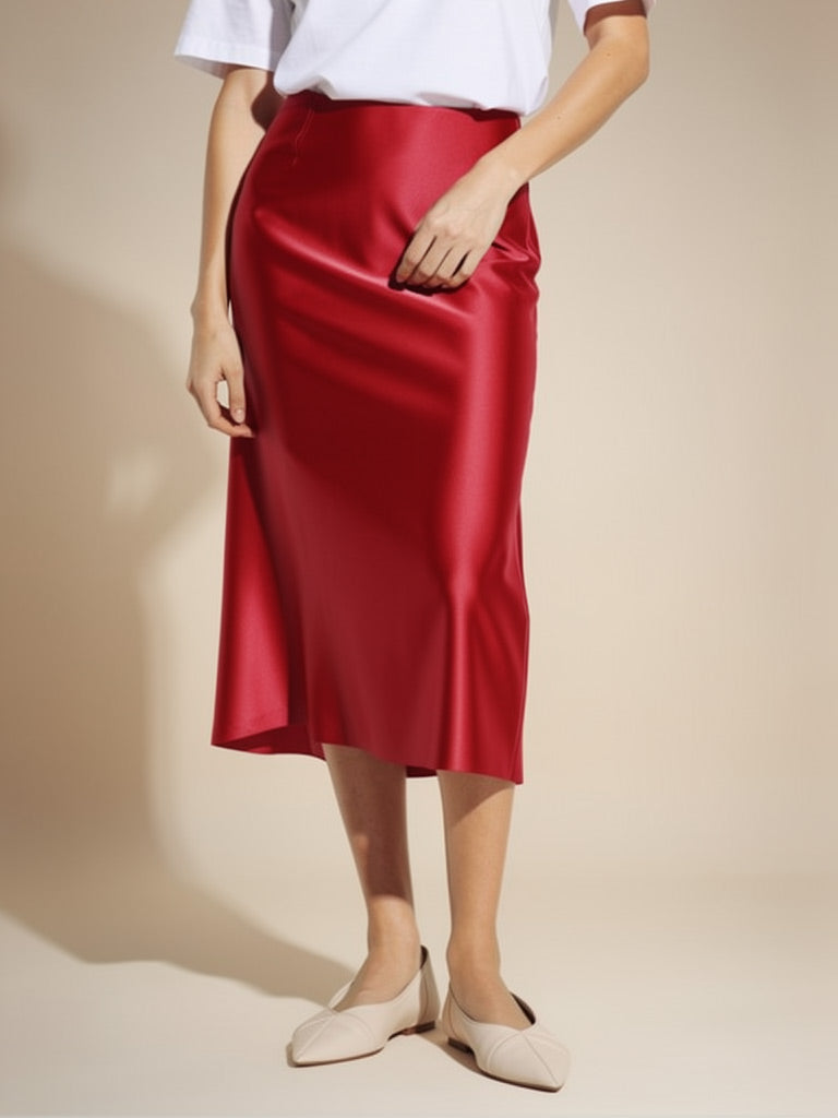 Audenya Pure Silk Skirt | The Silk Avenue