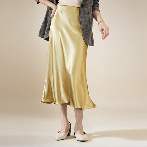 Audenya Pure Silk Skirt | The Silk Avenue