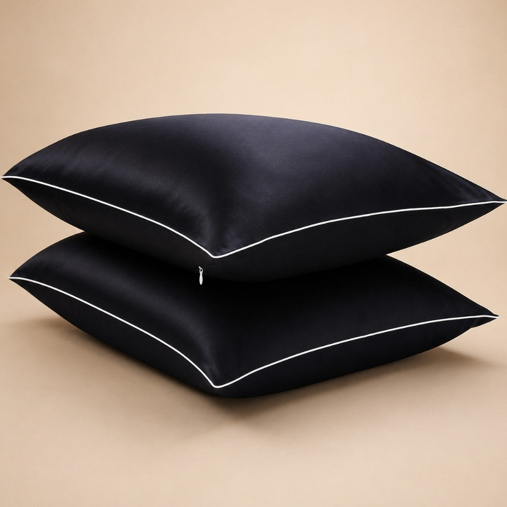 August - Zipper Silk Pillowcase | The Silk Avenue