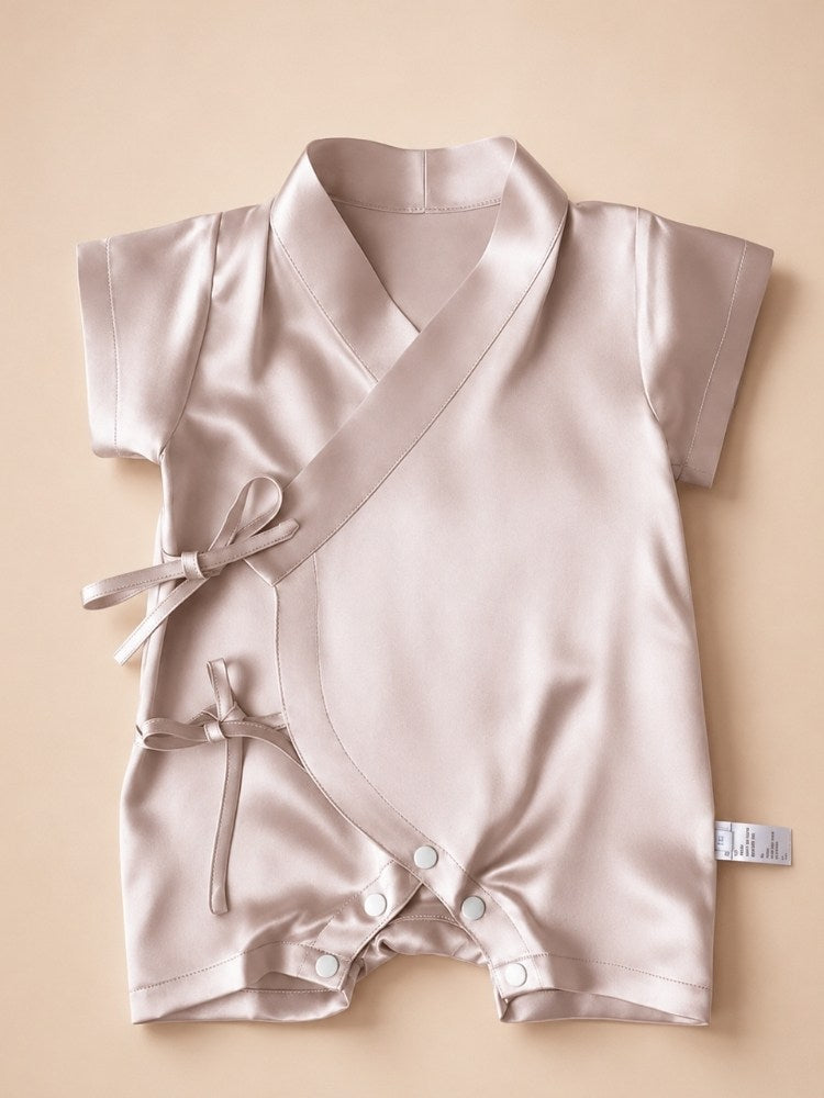 Avery - Silk Baby Crawl Suit | The Silk Avenue