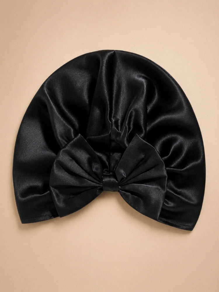 Cameron - Bow Silk Sleep Cap | The Silk Avenue