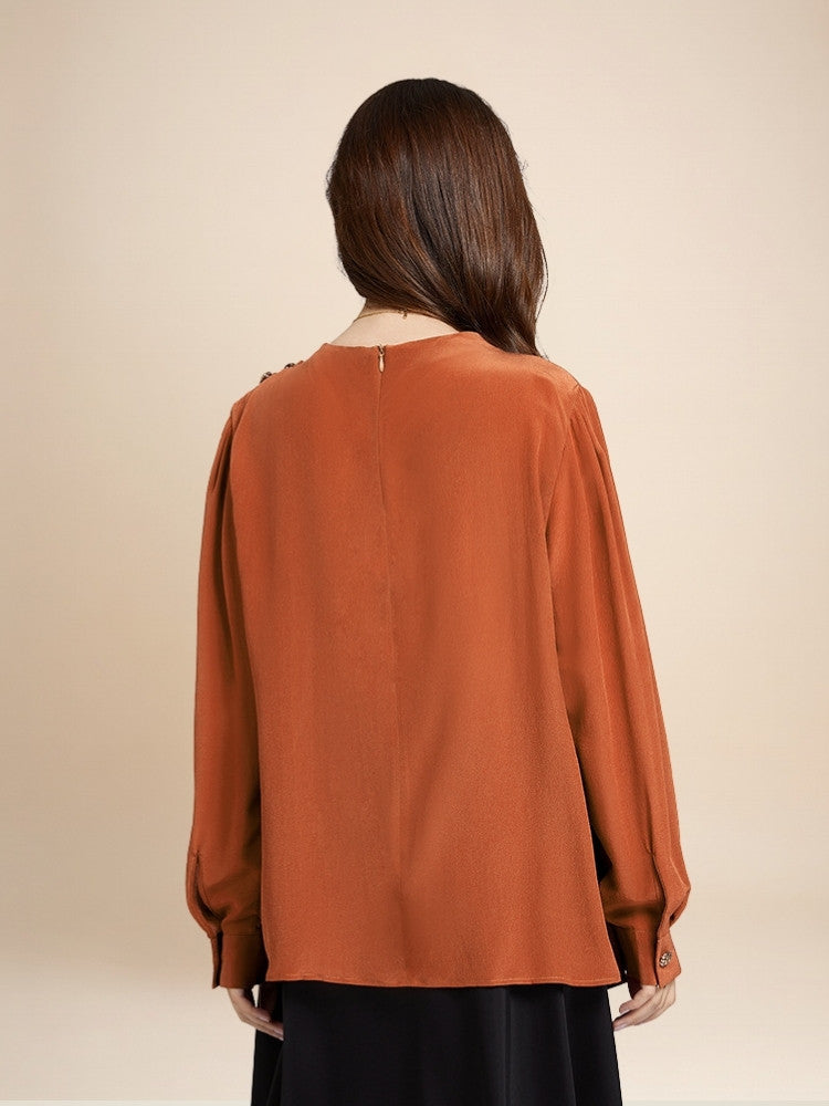 Florence – Relaxed Silk Blouse | The Silk Avenue
