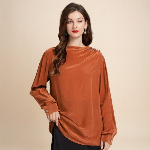 Florence – Relaxed Silk Blouse | The Silk Avenue