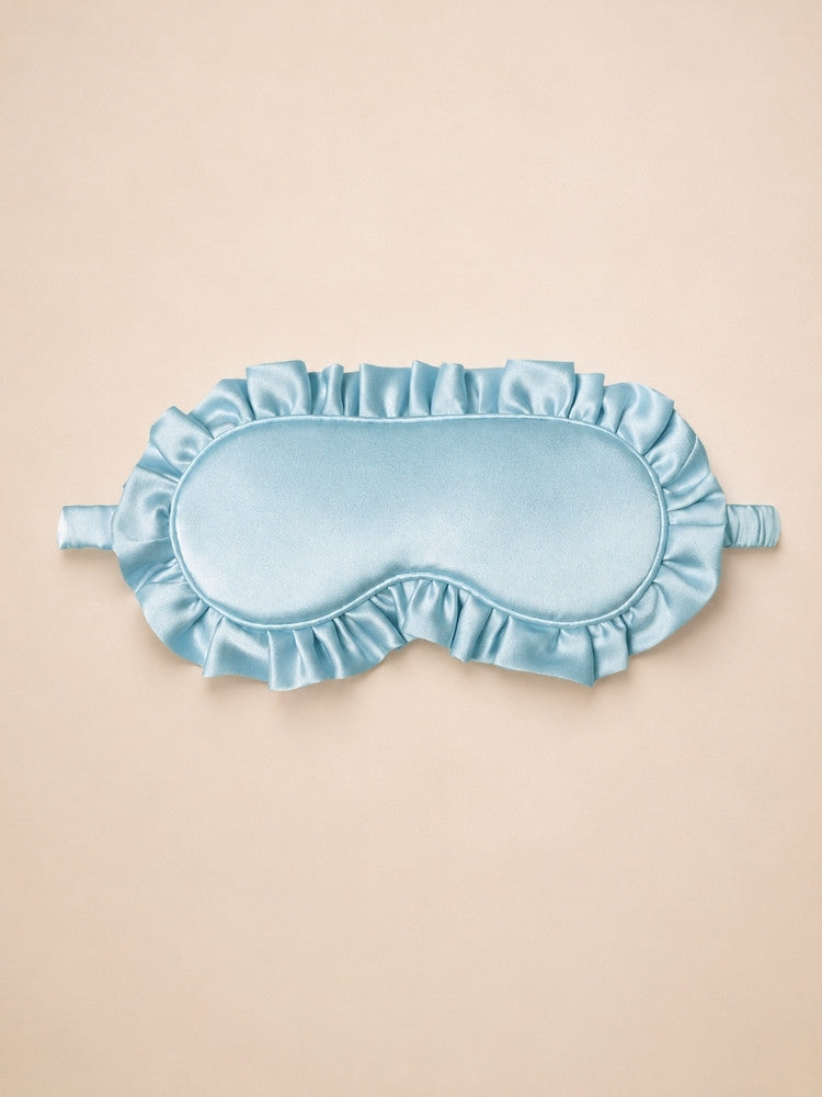 Hayden - Ruffled Silk Sleep Mask | The Silk Avenue
